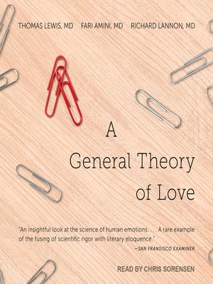 cover image of A General Theory of Love
